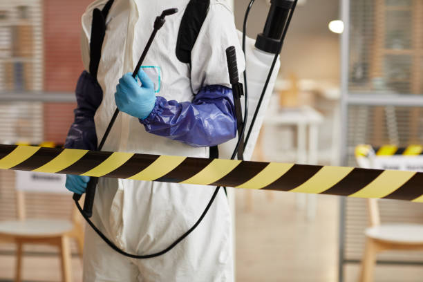 Professional Biohazard Cleanup technician working in Bethpage, NY